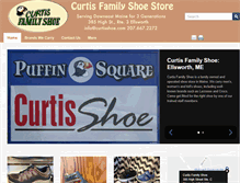 Tablet Screenshot of curtisshoe.com